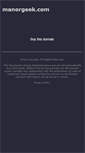 Mobile Screenshot of manorgeek.com